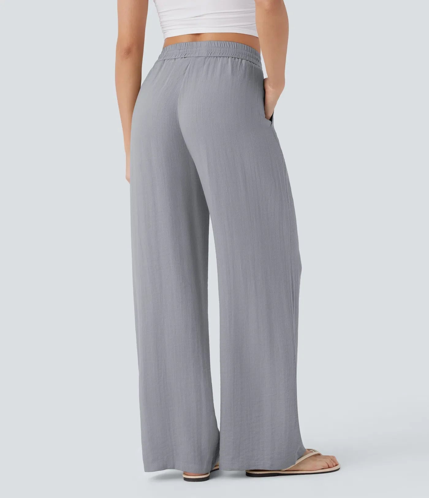 Comfortabele & Luchtige Linnen Broek met Elegante Pijpen