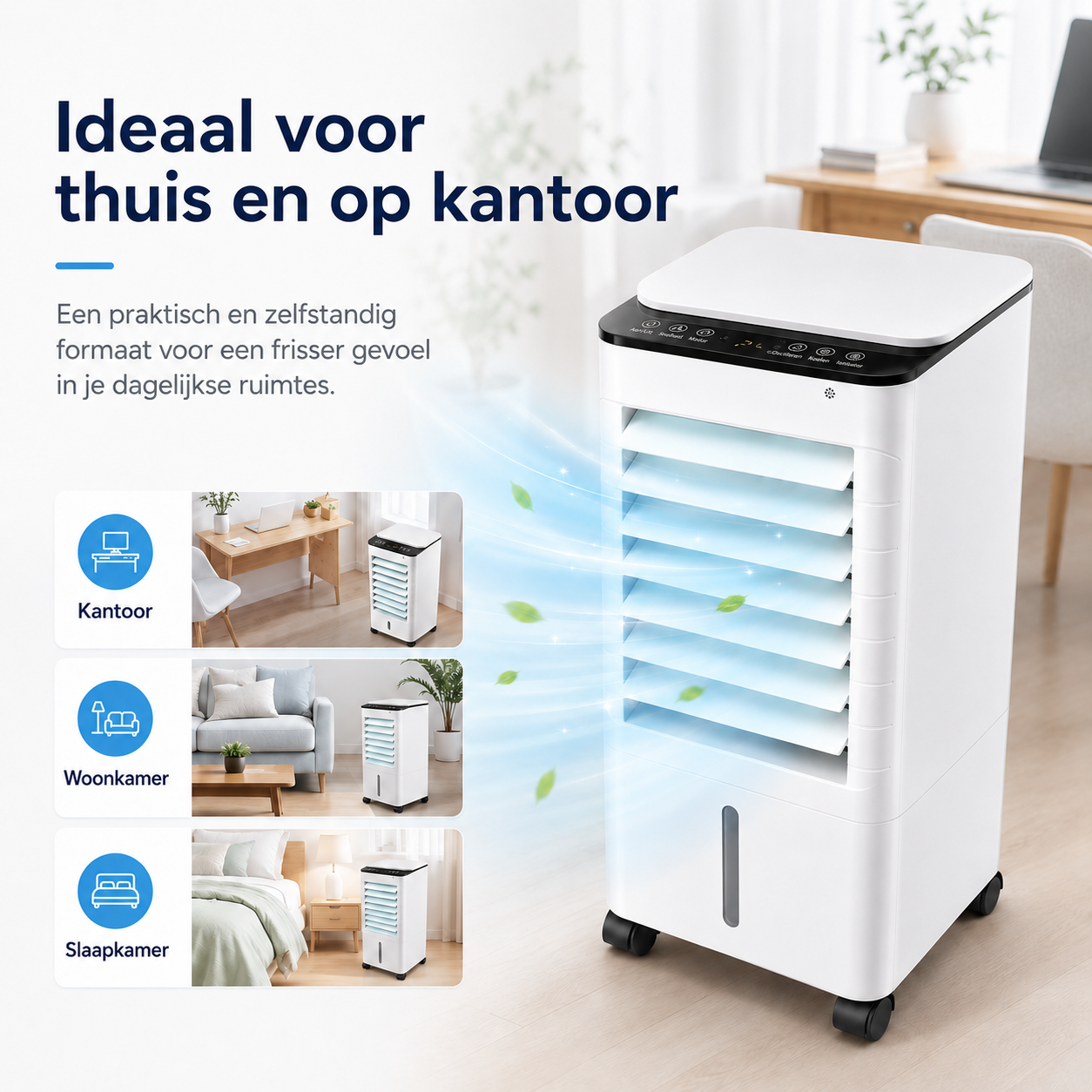 Draagbare Raamloze Aircooler voor Thuis & Kantoor