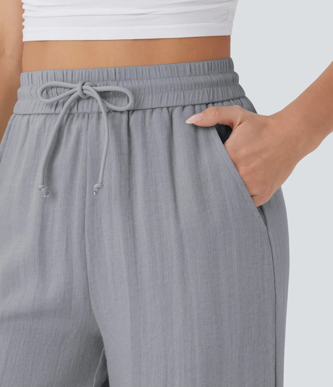 Comfortabele & Luchtige Linnen Broek met Elegante Pijpen