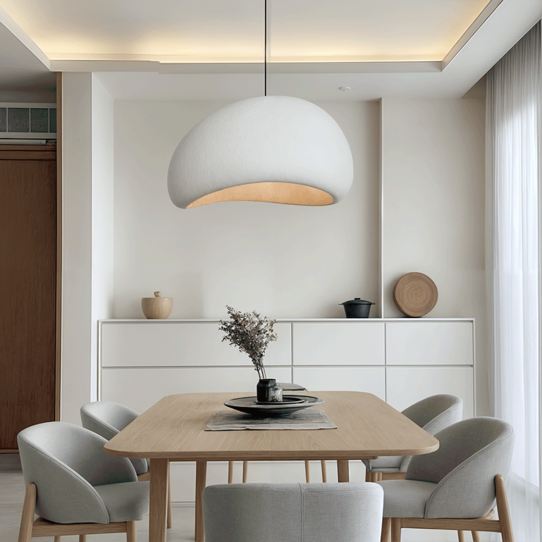 Hanglamp - Minimalistisch Design - Dimbaar - Metaal/Glas - Antraciet/Wit