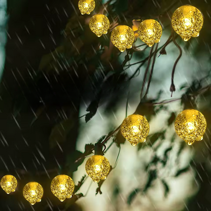 SunGlow CrystalLine – Zonne-energiesprookjes buiten LED geel