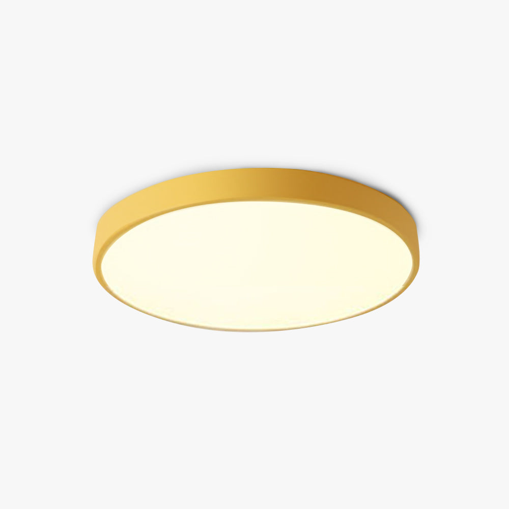 Moderne LED plafondlamp rond - roze/grijs - metaal - Ø40cm - energiezuinig