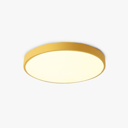 Moderne LED plafondlamp rond - roze/grijs - metaal - Ø40cm - energiezuinig
