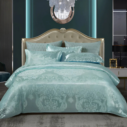 SatinBlossom – Luxe Satijnen Dekbedovertrek met Bloemenprint – Elegant & Comfortabel Beddengoed