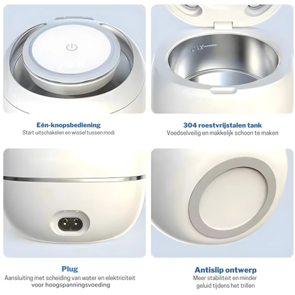 Ultrasonic Desinfectie Box – Dieptereiniging voor Kunstgebit, Aligners & Beugels