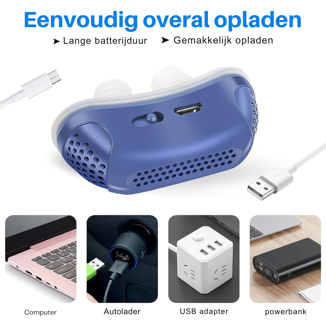 AirEase Micro CPAP slaapapneu apparaat voor op reis & anti-snurken - CPAP alternatief