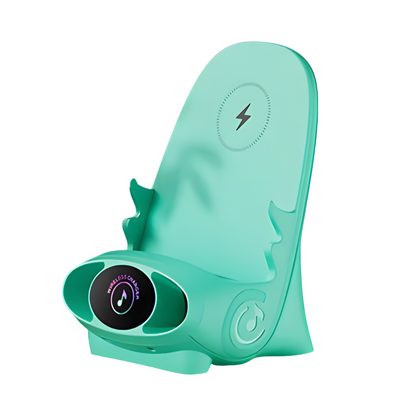 Slimme Mini Stoel Telefoonhouder Pro met Draadloos Opladen & Bluetooth Entertainment