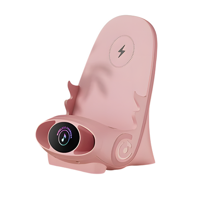 Slimme Mini Stoel Telefoonhouder Pro met Draadloos Opladen & Bluetooth Entertainment