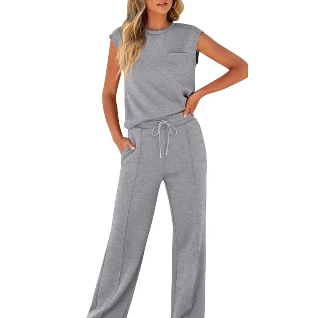 Sara Dames Oversized Set - Casual voor Zomergebruik, Geschikt voor Thuis en Vrije Tijd