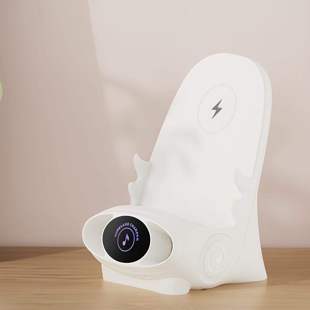 Slimme Mini-Stoel Draadloos Opladen en Entertainment Voor Smartphones en Tablets