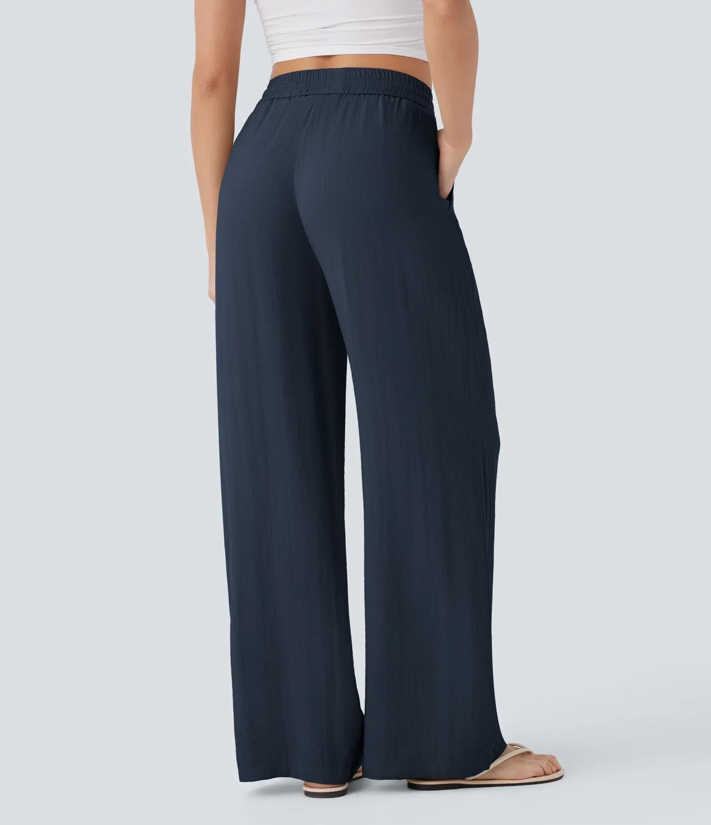 Comfortabele & Luchtige Linnen Broek met Elegante Pijpen