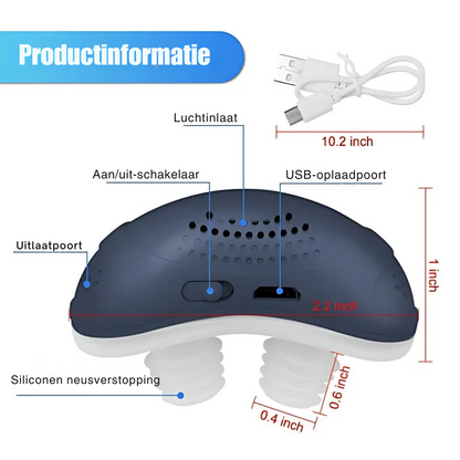 AirEase Micro CPAP slaapapneu apparaat voor op reis & anti-snurken - CPAP alternatief