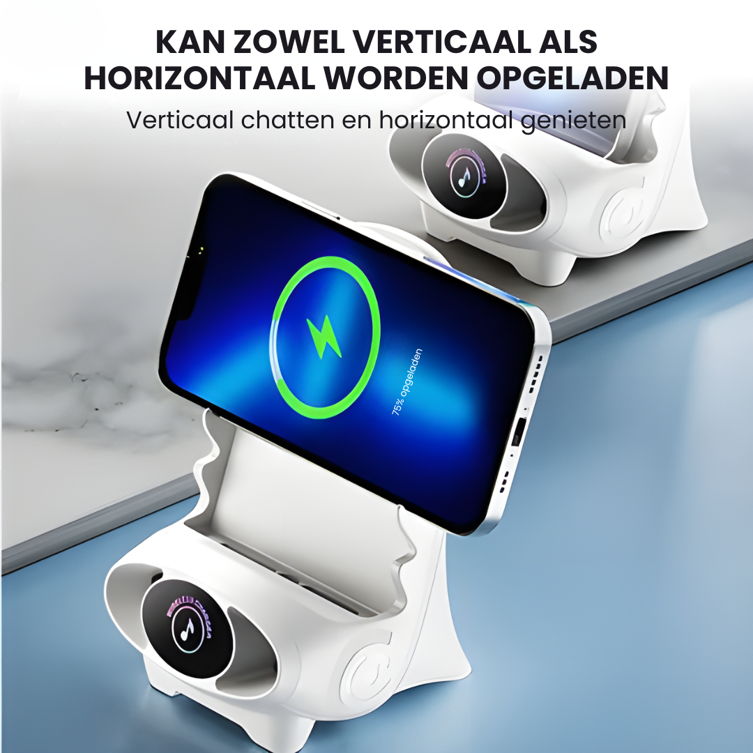 Slimme Mini-Stoel Draadloos Opladen en Entertainment Voor Smartphones en Tablets