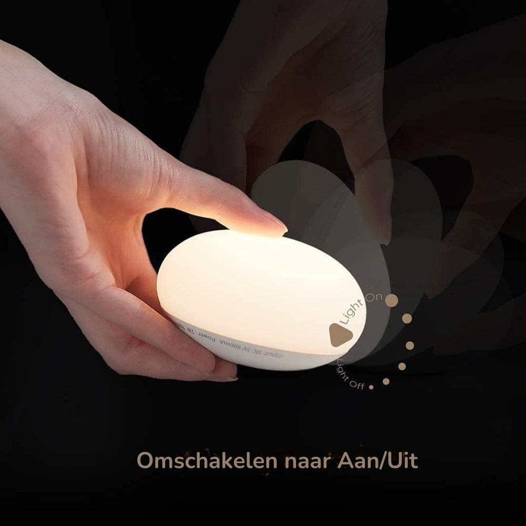 Borstvoedings Nachtlampje – BPA-vrije Siliconen Aanraaklamp met Oogvriendelijke Dimmer – Draadloos & Oplaadbaar