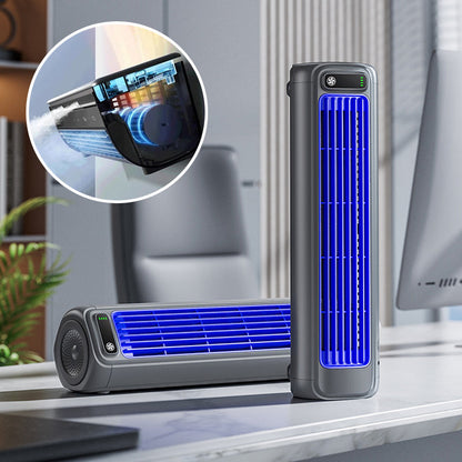 Windee Draagbare Airconditioner 2000mAh - Bladloze Wandventilator