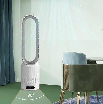 Aercool Stille Luchtkoeler - 3-in-1 Koelen, Reinigen & Verfrissen met 90° Oscillatie
