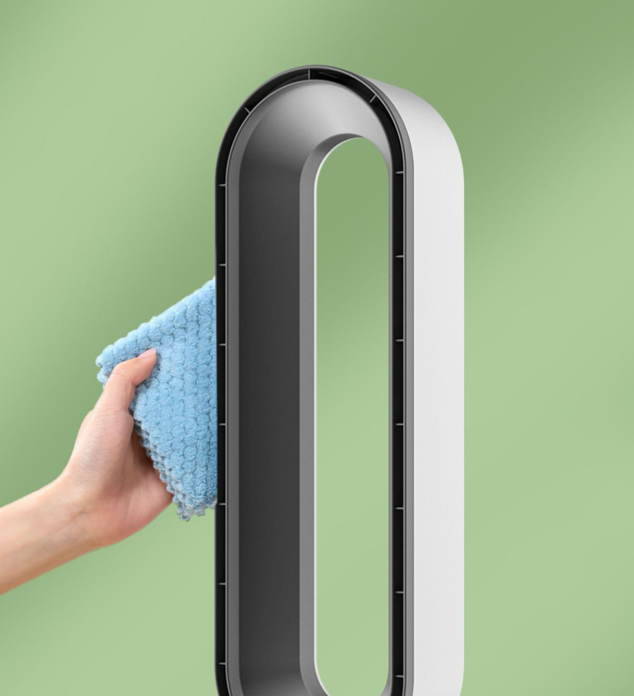 Aercool Stille Luchtkoeler - 3-in-1 Koelen, Reinigen & Verfrissen met 90° Oscillatie