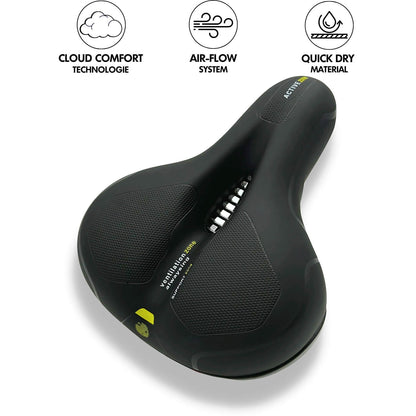RideWell Pro – Comfortabel Ergonomisch Fietszadel met Schokabsorptie voor Onbezorgd Fietsplezier