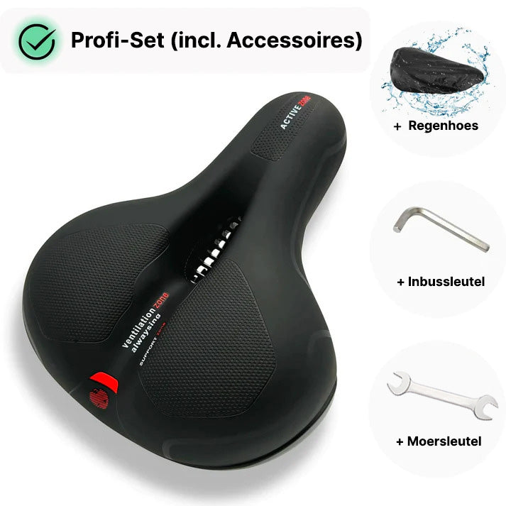 RideWell Pro – Comfortabel Ergonomisch Fietszadel met Schokabsorptie voor Onbezorgd Fietsplezier