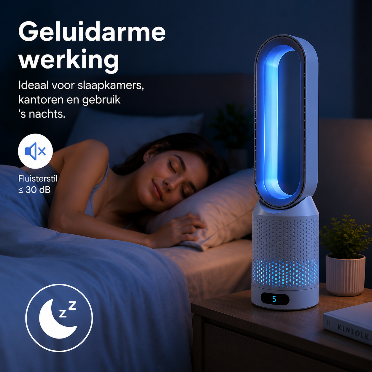 Airlux 3-in-1 Luchtkoeler - Zuivert en Ioneert