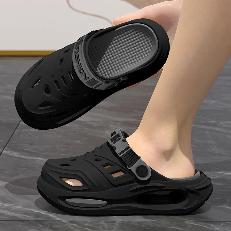 Slippax Clogs heren - Comfort slip-on clogs met verstelbare band