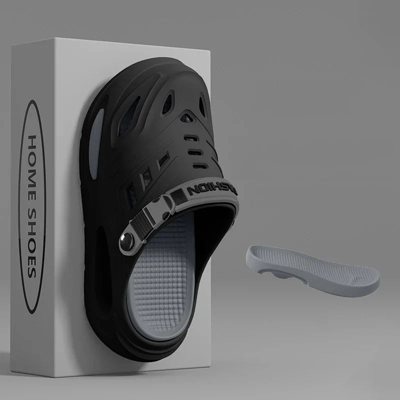 Slippax Clogs heren - Comfort slip-on clogs met verstelbare band