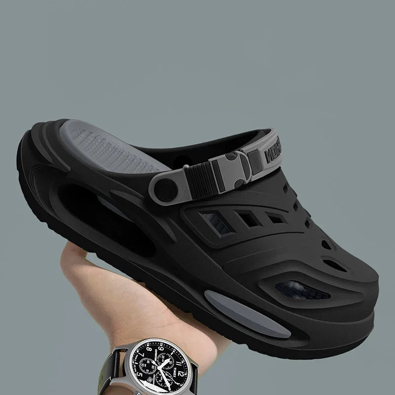 Slippax Clogs heren - Comfort slip-on clogs met verstelbare band