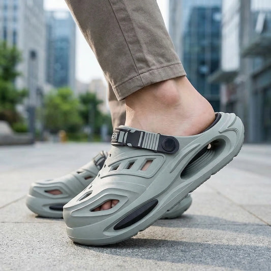 Slippax Clogs heren - Comfort slip-on clogs met verstelbare band