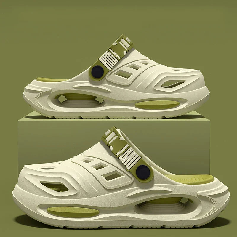 Slippax Clogs heren - Comfort slip-on clogs met verstelbare band