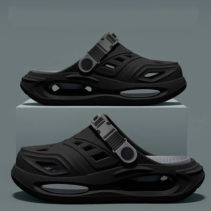 Slippax Clogs heren - Comfort slip-on clogs met verstelbare band
