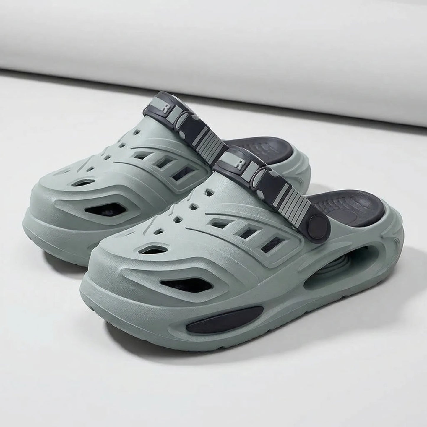 Slippax Clogs heren - Comfort slip-on clogs met verstelbare band