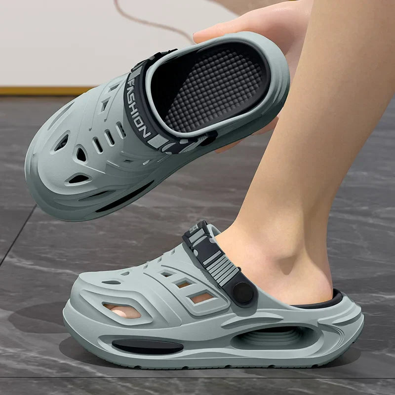 Slippax Clogs heren - Comfort slip-on clogs met verstelbare band