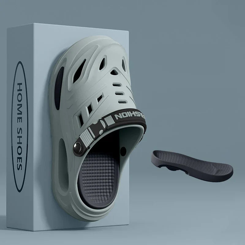 Slippax Clogs heren - Comfort slip-on clogs met verstelbare band