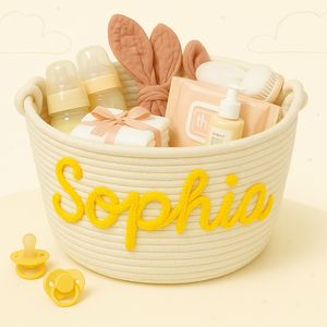 Kraddle – Gepersonaliseerde Opbergmand voor Baby