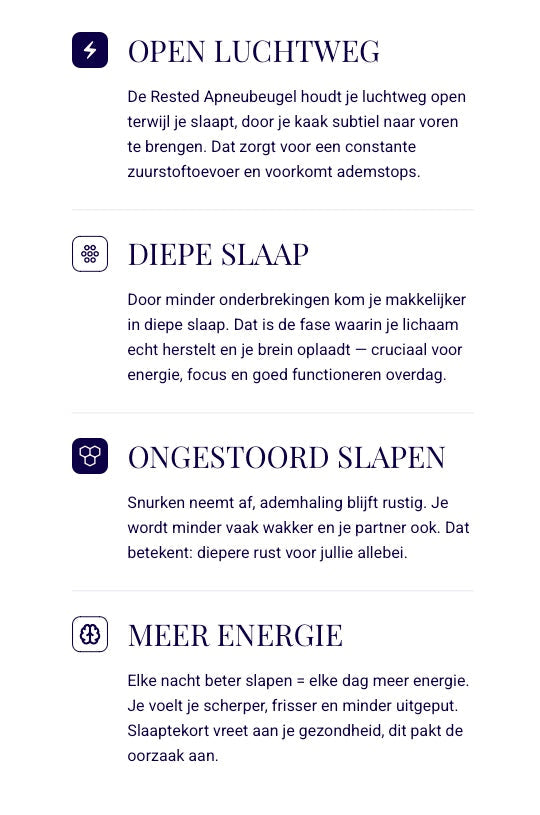SilentSleep Apneubeugel tegen Snurken & Milde Slaapapneu – Vormbare Snurkbeugel – BPA-vrij & Comfortabel