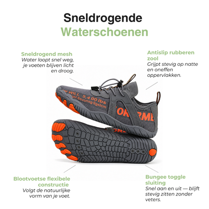 SwiftStep Heren Waterschoenen - Sneldrogend, Antislip & Barefoot