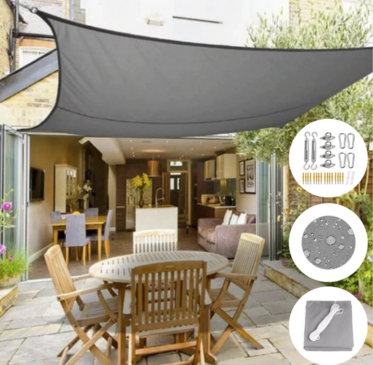 Schaduwdoek Waterafstotend - UV Bescherming voor Balkon en Terras - Grijs