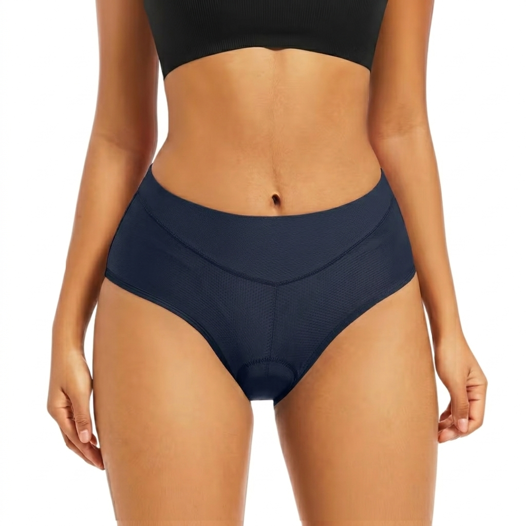 Dames Fiets Ondergoed met Padding – 4D Gel Zeem, Ademend