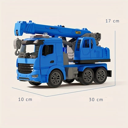 LiftMaster - Crane Truck speelgoed Robuust bouwvoertuig met realistische geluiden en bewegende kraan