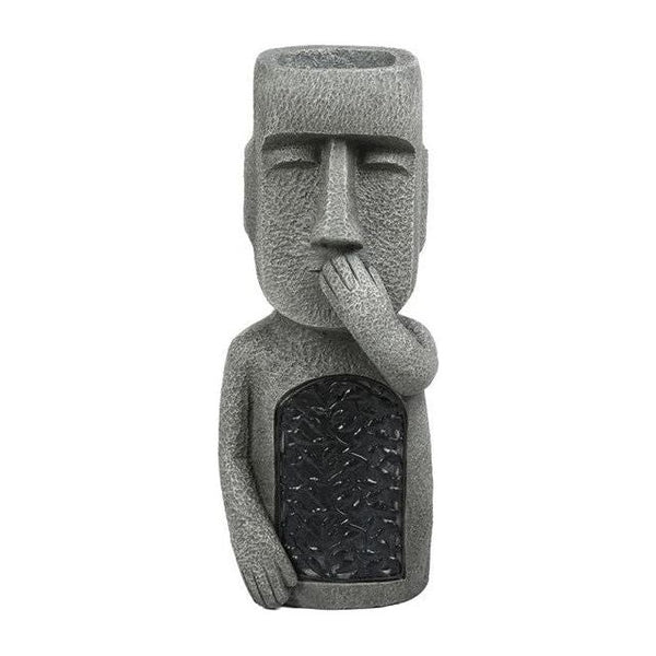 GlowPot - Artistieke sculptuur bloempot met LED-licht op zonne-energie voor tuindecoratie