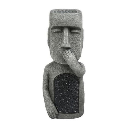 GlowPot - Artistieke sculptuur bloempot met LED-licht op zonne-energie voor tuindecoratie