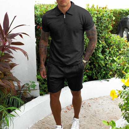 Zomer heren set polo en korte broek – lichtgewicht, comfortabel, casual outfit