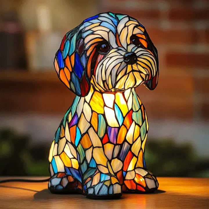 LumiPaw Handgemaakte Lichtgevende Hondenlamp – Sfeerverlichting en Cadeau