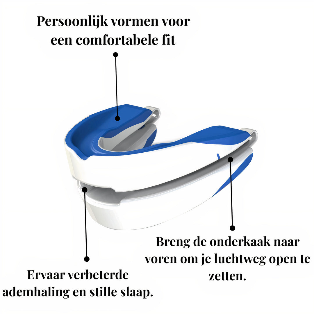 SilentSleep Apneubeugel tegen Snurken & Milde Slaapapneu – Vormbare Snurkbeugel – BPA-vrij & Comfortabel
