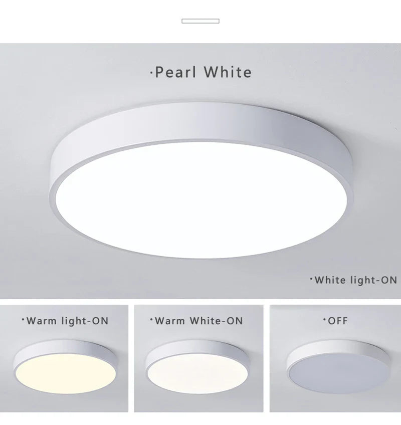 Moderne LED plafondlamp rond - roze/grijs - metaal - Ø40cm - energiezuinig