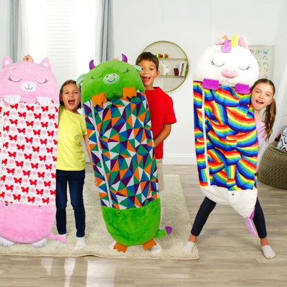 MAGICALCUDDLE - 2-in-1 slaapzak en knuffel voor zoete dromen en fantasierijk spelen