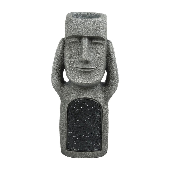 GlowPot - Artistieke sculptuur bloempot met LED-licht op zonne-energie voor tuindecoratie