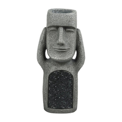 GlowPot - Artistieke sculptuur bloempot met LED-licht op zonne-energie voor tuindecoratie