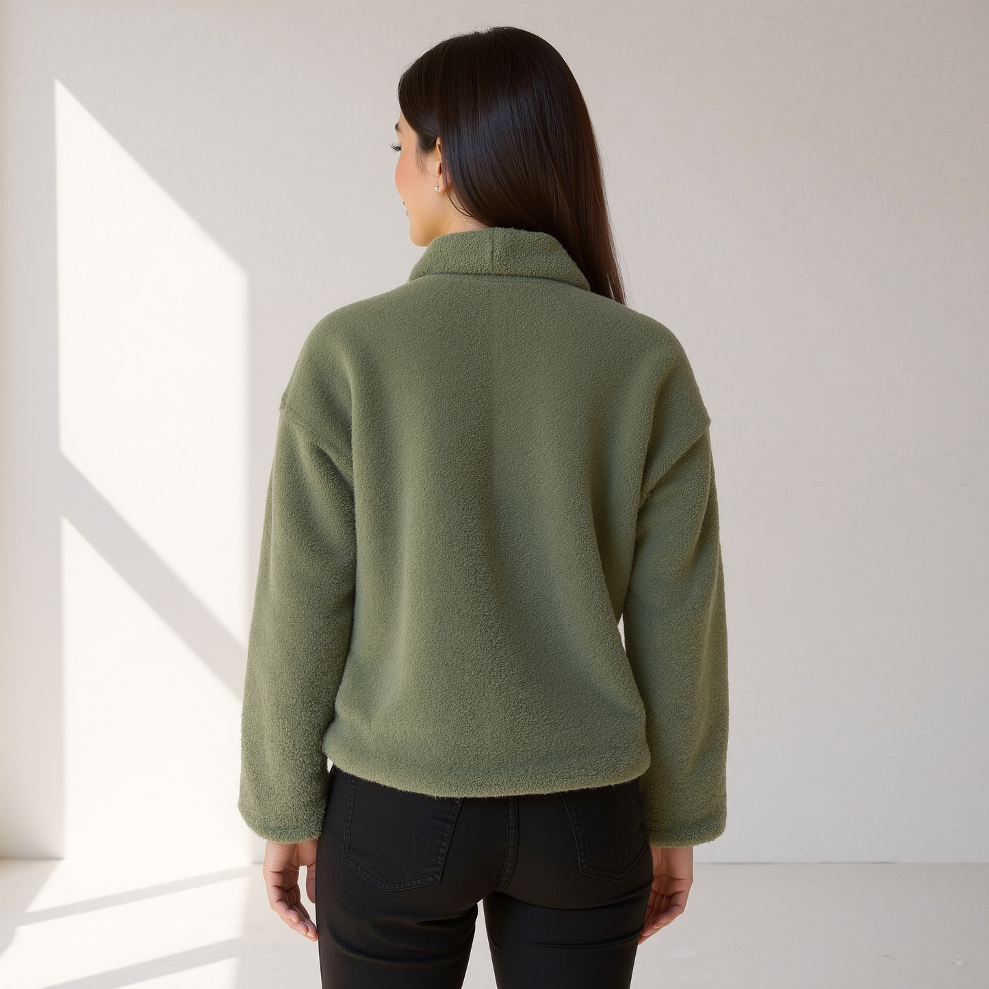 Fleece Vrouwen Herfstjas – Warme & Zachte Jas met Flatterende Pasvorm