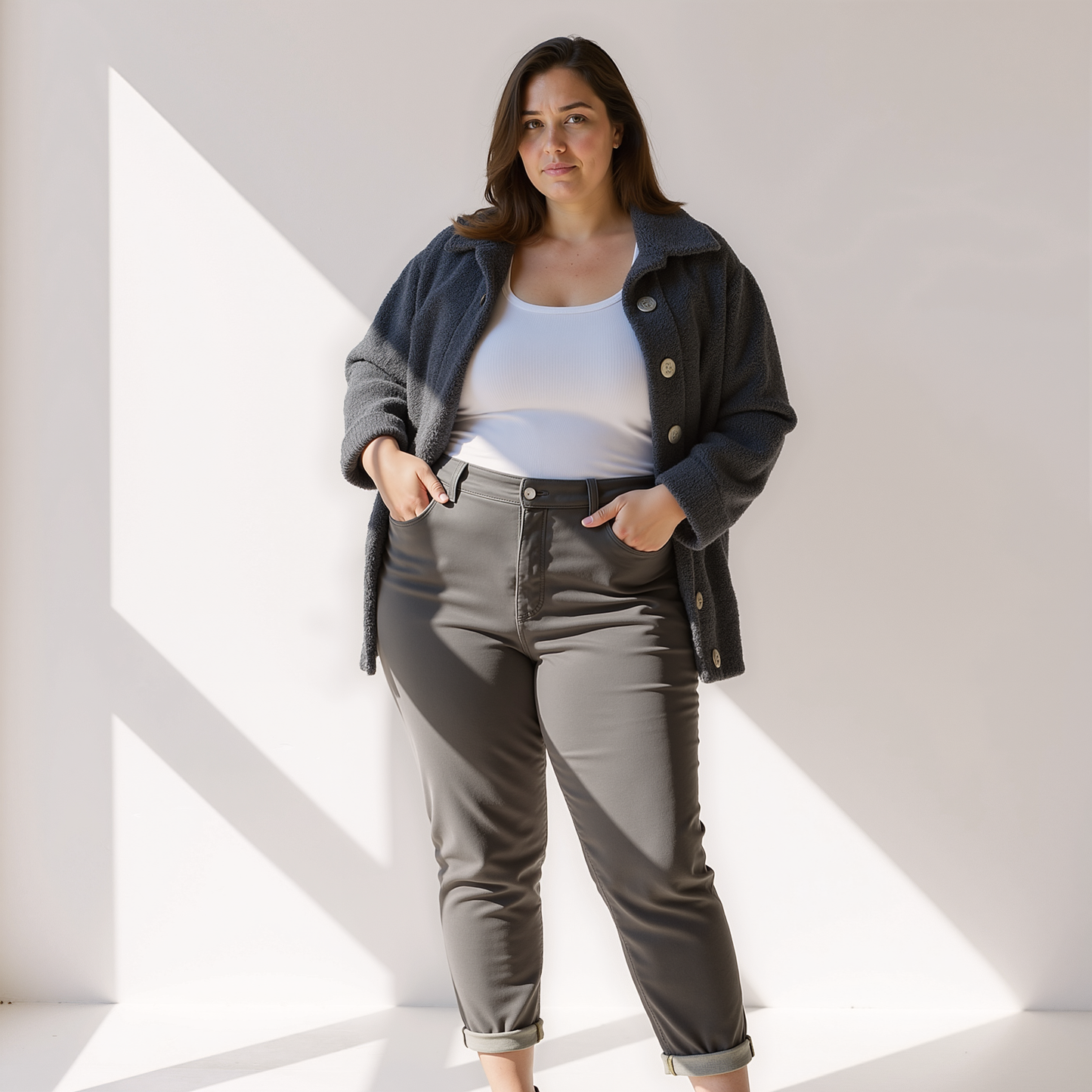 Fleece Vrouwen Herfstjas – Warme & Zachte Jas met Flatterende Pasvorm